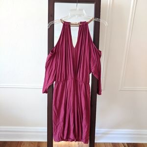 Cold Shoulder Draped Dress